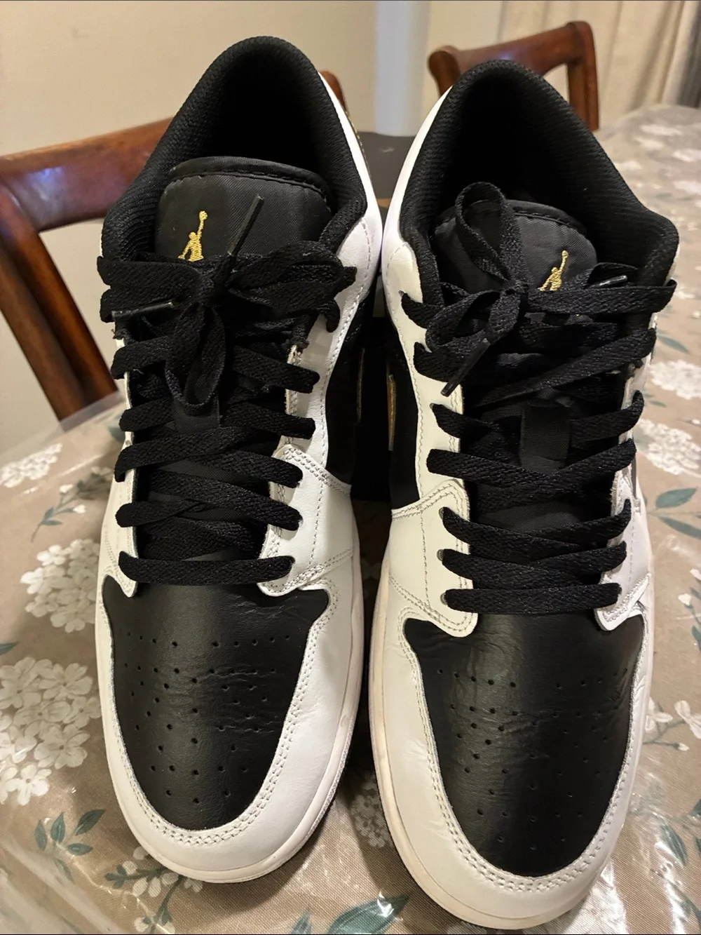 Jordan Low Top Sneakers - Black and White